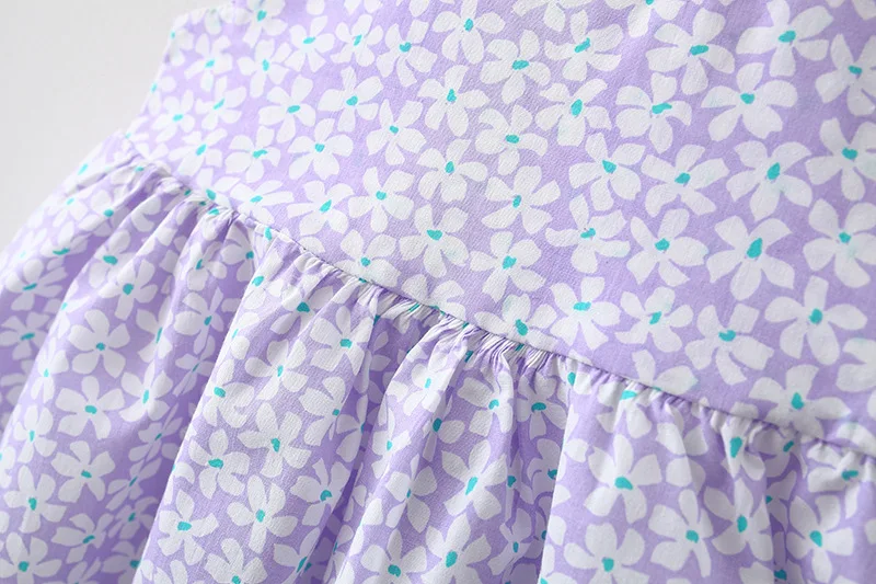2Piece Summer Newborn Dresses Toddler Clothes Korean Cute Bow Flowers Beach Infant Princess Dress Baby Girl Clothing Set BC252