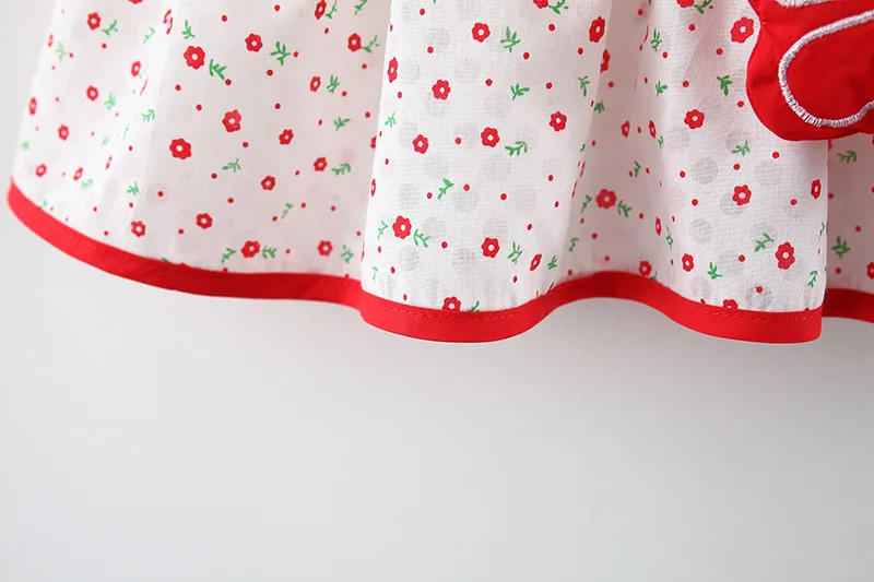 2Piece Summer Newborn Dresses Toddler Clothes Korean Cute Bow Flowers Beach Infant Princess Dress Baby Girl Clothing Set BC252