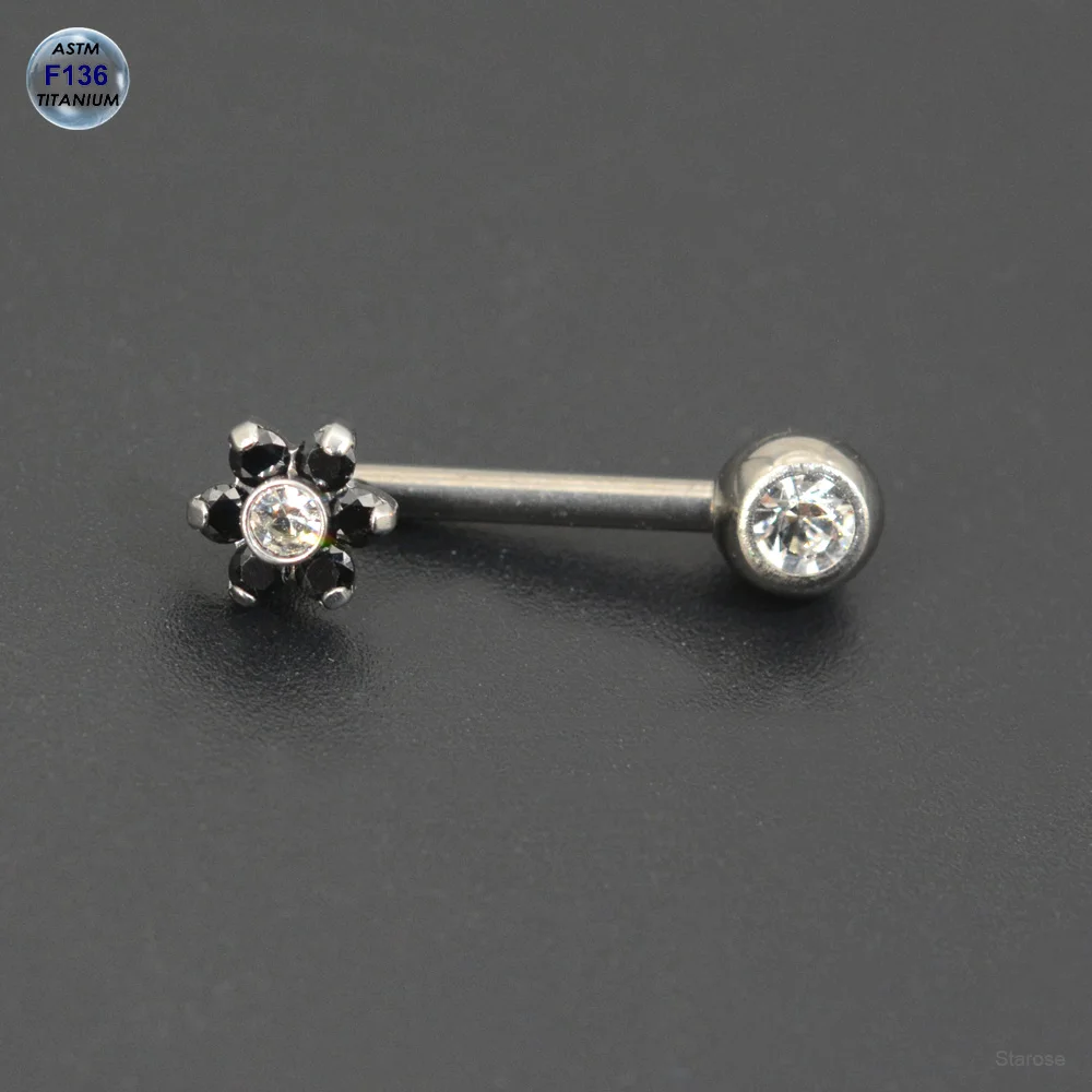 Starose Implant Grade ASTM F136 Titanium Dermal Piercing Female VCH Piercing Ornament Vertical Clitoral Hood Belly Eyebrow Ring