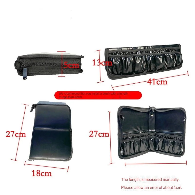 29 Holes Professional Fold Waterproof Women Makeup Brush Tools Bag Organizer Travel Powder Cosmetic Sets Toiletry Case Holder