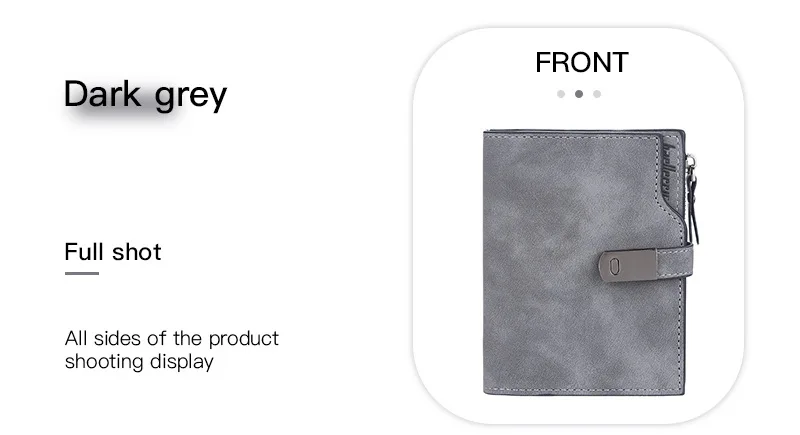 Baellerry Women Wallets Short Magnetic Buckle Top Quality Card Holder Female Purse Zipper Wallet For Women