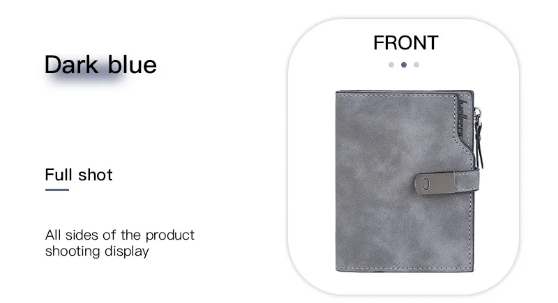 Baellerry Women Wallets Short Magnetic Buckle Top Quality Card Holder Female Purse Zipper Wallet For Women