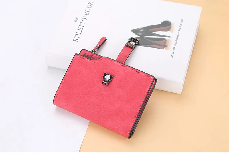 Baellerry Women Wallets Short Magnetic Buckle Top Quality Card Holder Female Purse Zipper Wallet For Women
