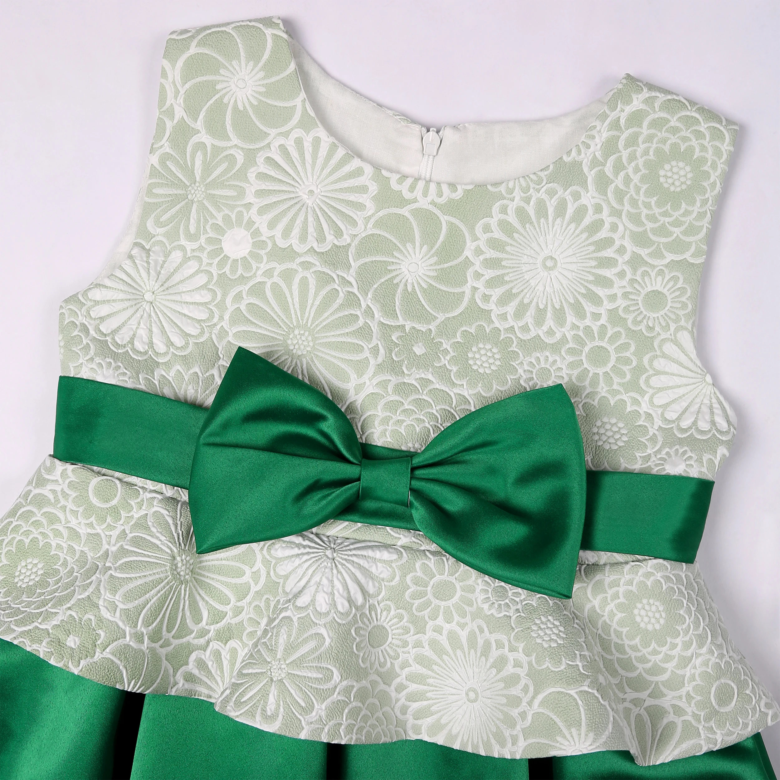 Summer Children's Dress Bow Princess Cute Dress Flower Child Wedding Host Show Evening Dress