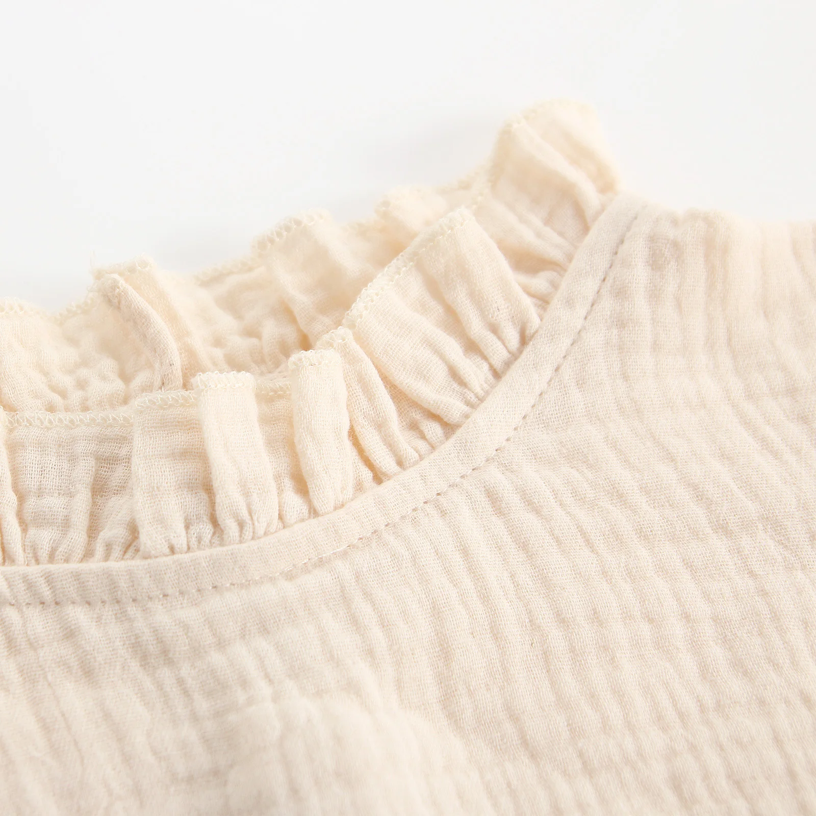 Toddler Girls Long Sleeve Tops Autumn Linen Cotton Solid Ruffle T-Shirt Floral Shirts for Kids Casual Tees Girls Blouses 1-6T