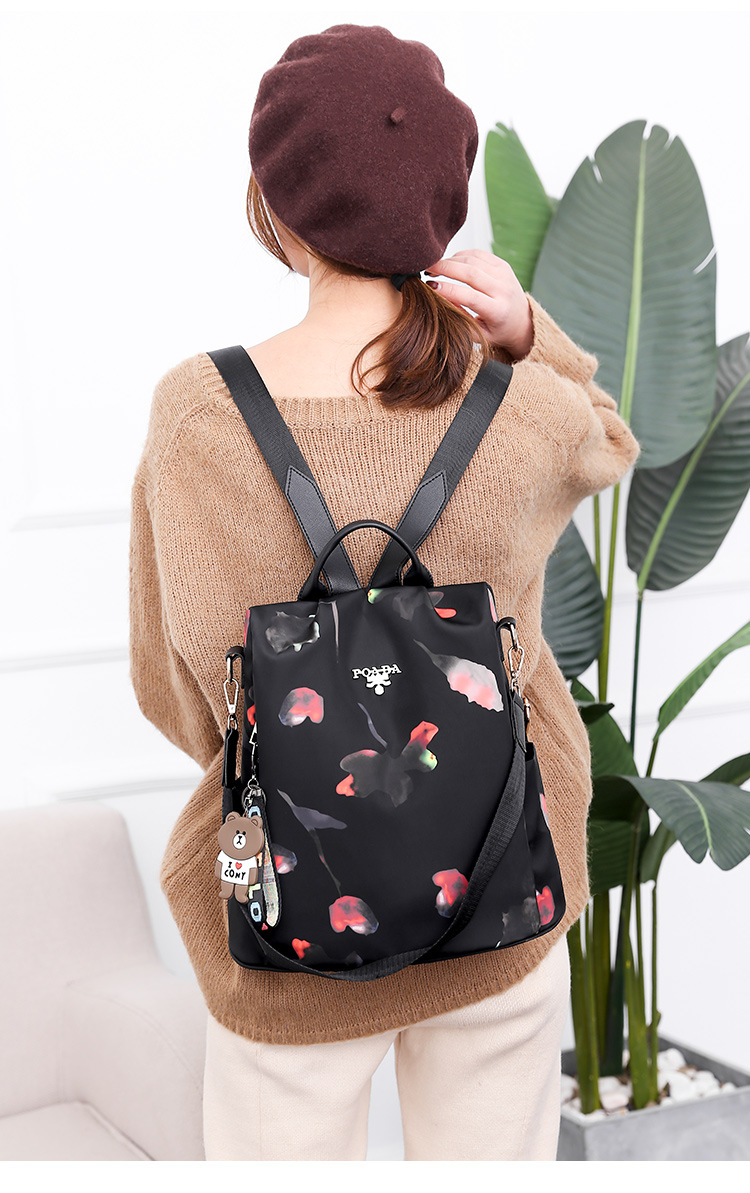 Women Backpack Fashion Oxford Cloth Shoulder Bags School Bags for Teenage Large Capacity Print Waterproof Travel Backpack
