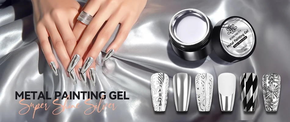 BORN PRETTY 250g 6 IN 1 Glue Gel Nail Polish Keep Nail C Arc Enhanced Nail Art Thickness Rubber Base Gel Super Bright Top Coat
