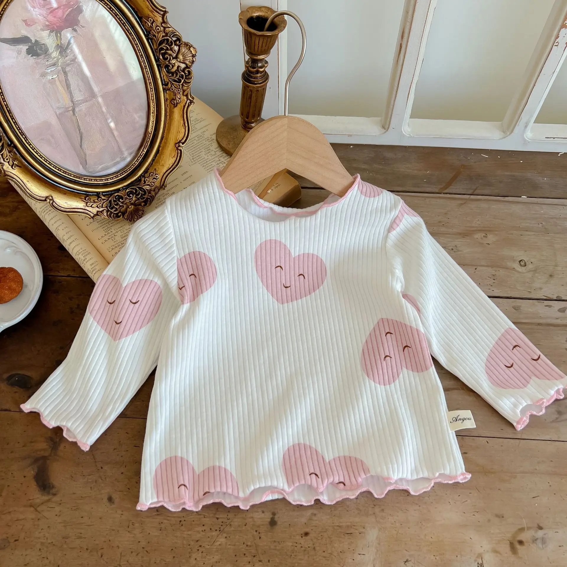 2psc Spring And Autumn Newborn Infant Baby Girls Suit Cartoon Long Sleeved Thread Cotton Kids Fashion Baby Clothing