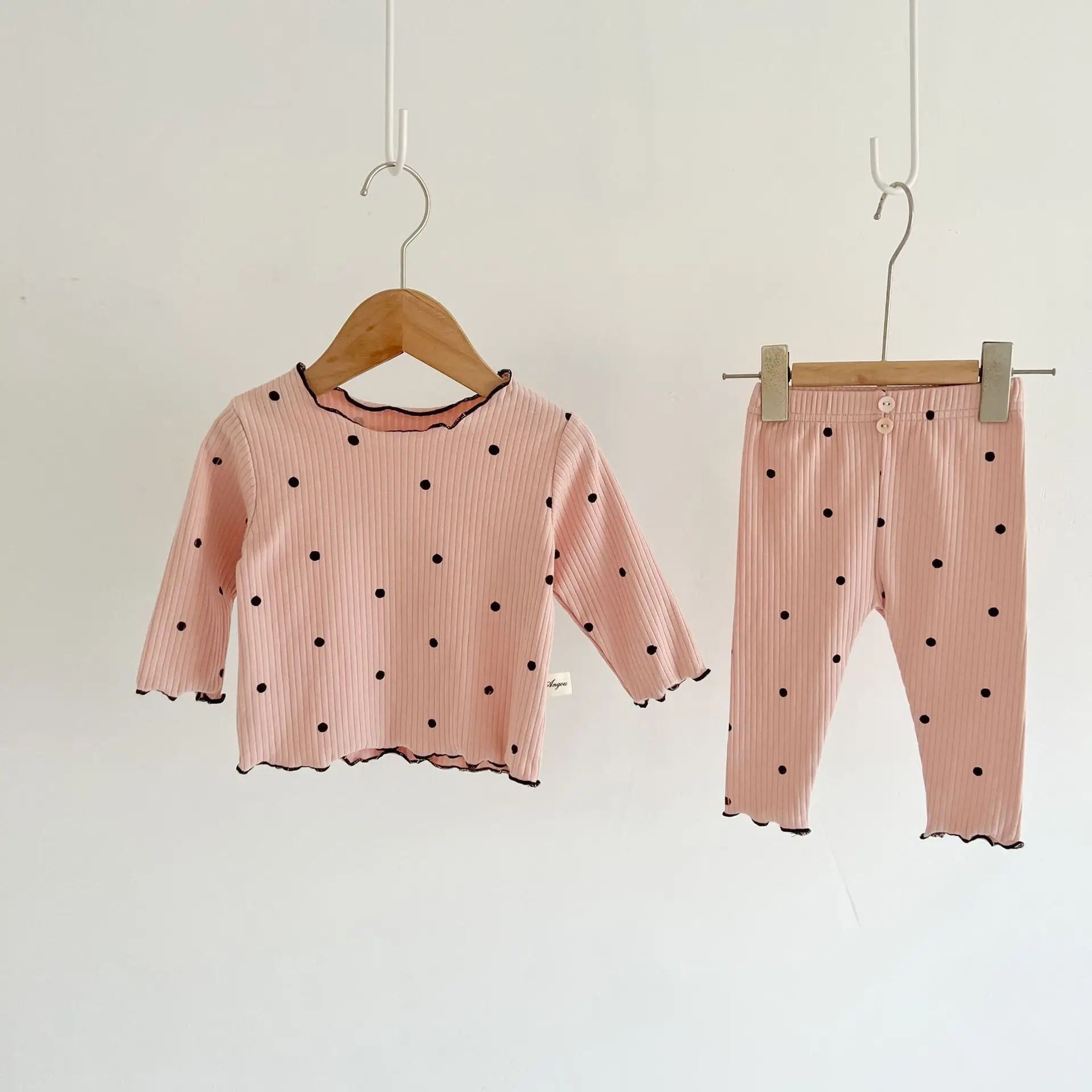 2psc Spring And Autumn Newborn Infant Baby Girls Suit Cartoon Long Sleeved Thread Cotton Kids Fashion Baby Clothing