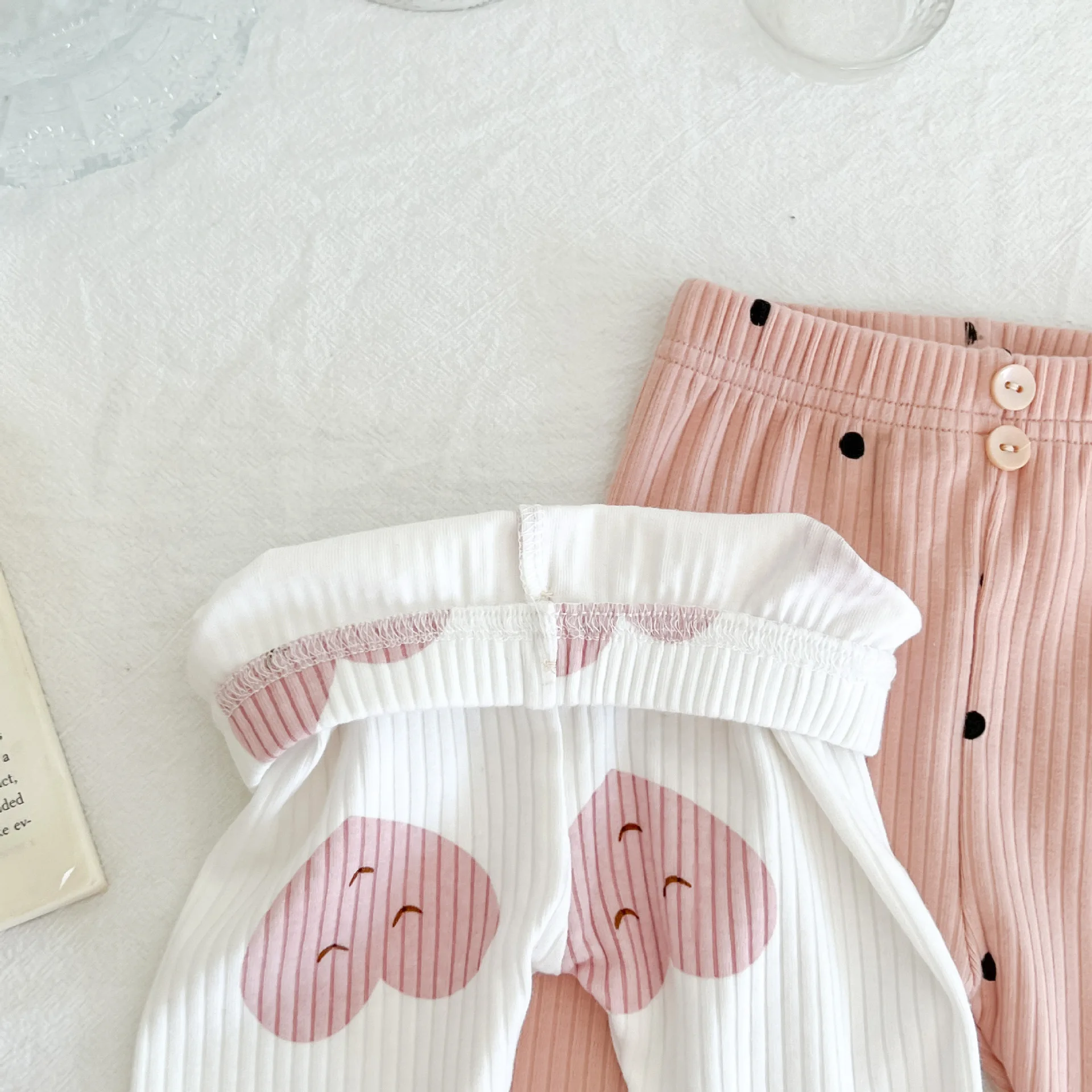 2psc Spring And Autumn Newborn Infant Baby Girls Suit Cartoon Long Sleeved Thread Cotton Kids Fashion Baby Clothing