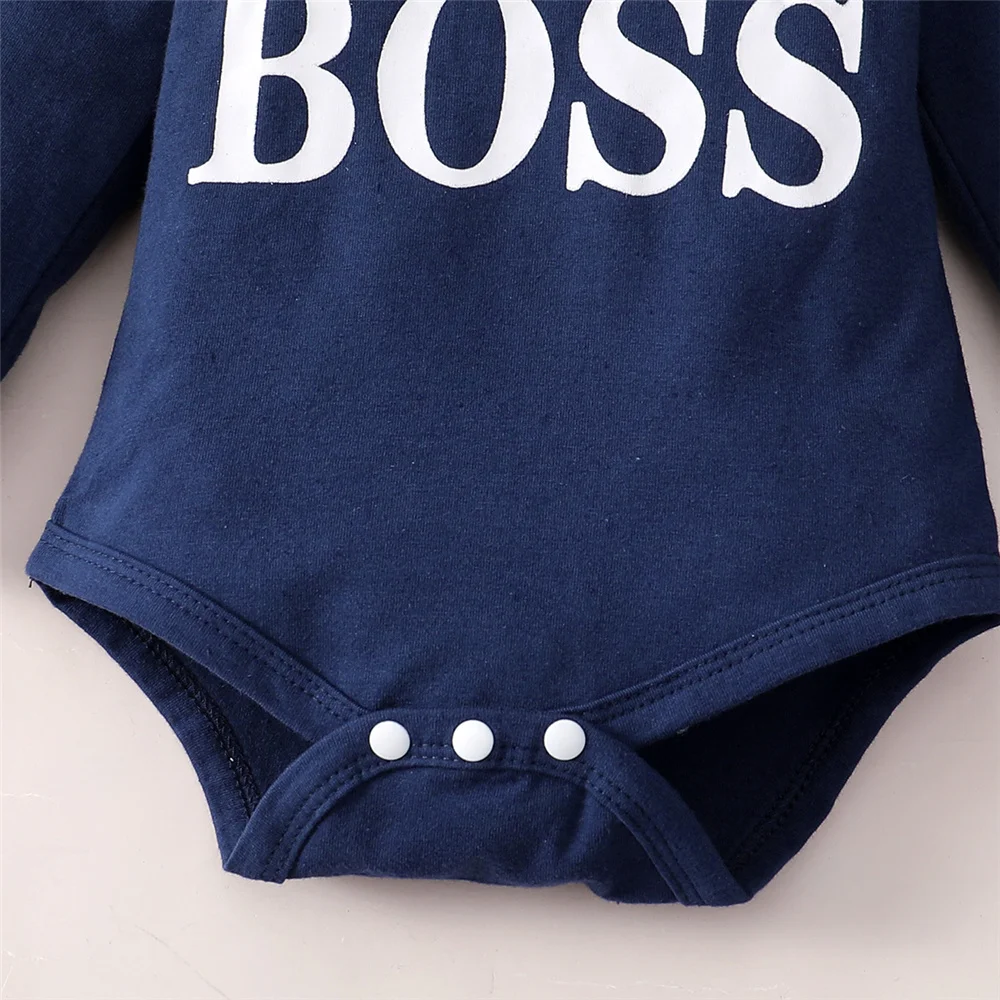 3-24 Months Newborn Baby Boy Clothing Suit Long Sleeve Hooded Romper+Pants Spring&Autumn Sports Style Toddler boy 2PCS Clothes