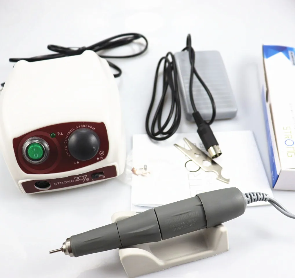 50000RPM Electric Nail Drill Strong 210 65W Manicure Machine Pedicure Kit Strong Nails Art Tool Handpiece Nail File Equipment
