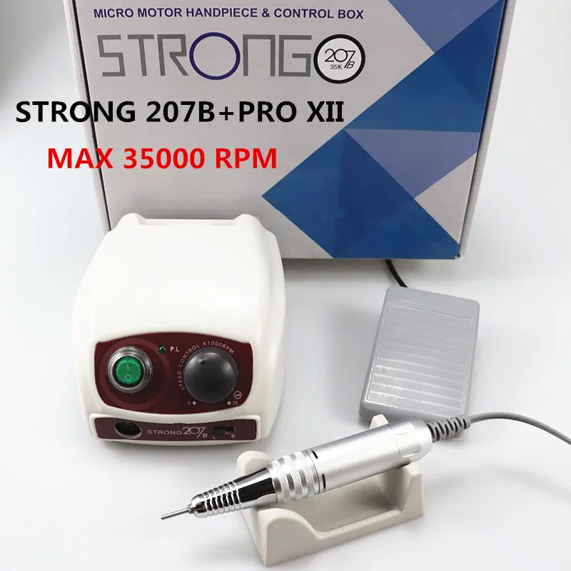 50000RPM Electric Nail Drill Strong 210 65W Manicure Machine Pedicure Kit Strong Nails Art Tool Handpiece Nail File Equipment