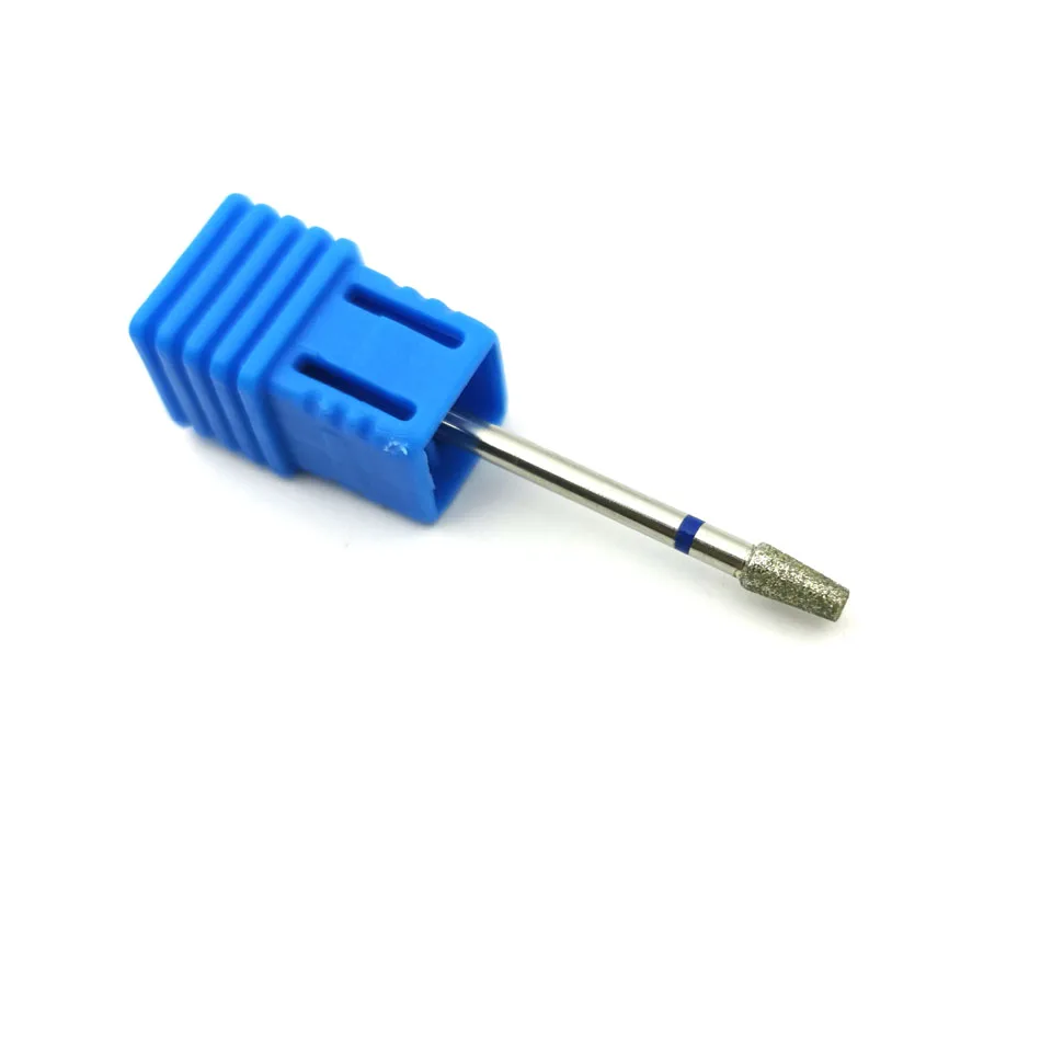 HYTOOS 10pcs/pack Short Tapered Diamond Nail Drill Bits 3/32 Manicure Drills Cuticle Burr Nails Accessories Tools