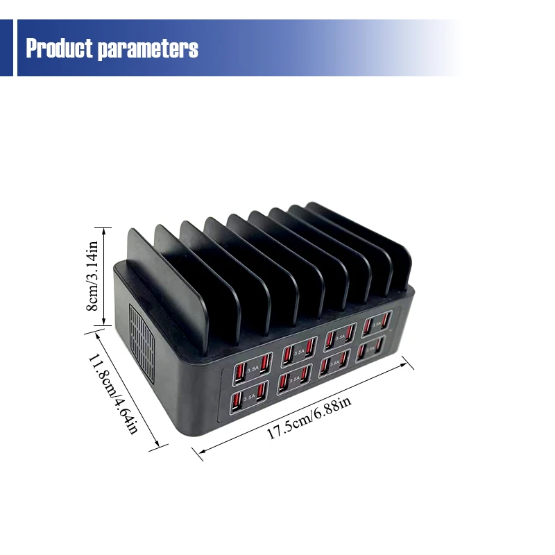16 Port USB Hub Mounting Bracket for Refurbished Mobile Phone USB Hub Charger, Multi Port Charger Bracket