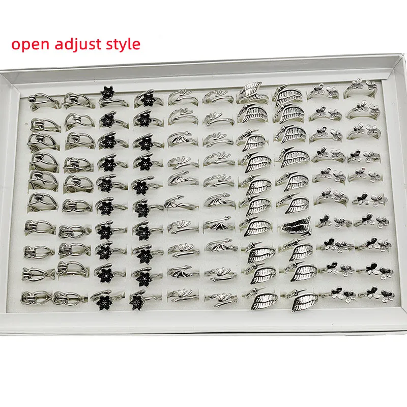 50000 Style Different Finger Rings Wholesale In Stock 100pc/Lot Hot Vintage Silver Gold Color New Alloy Joint Ring Party Women