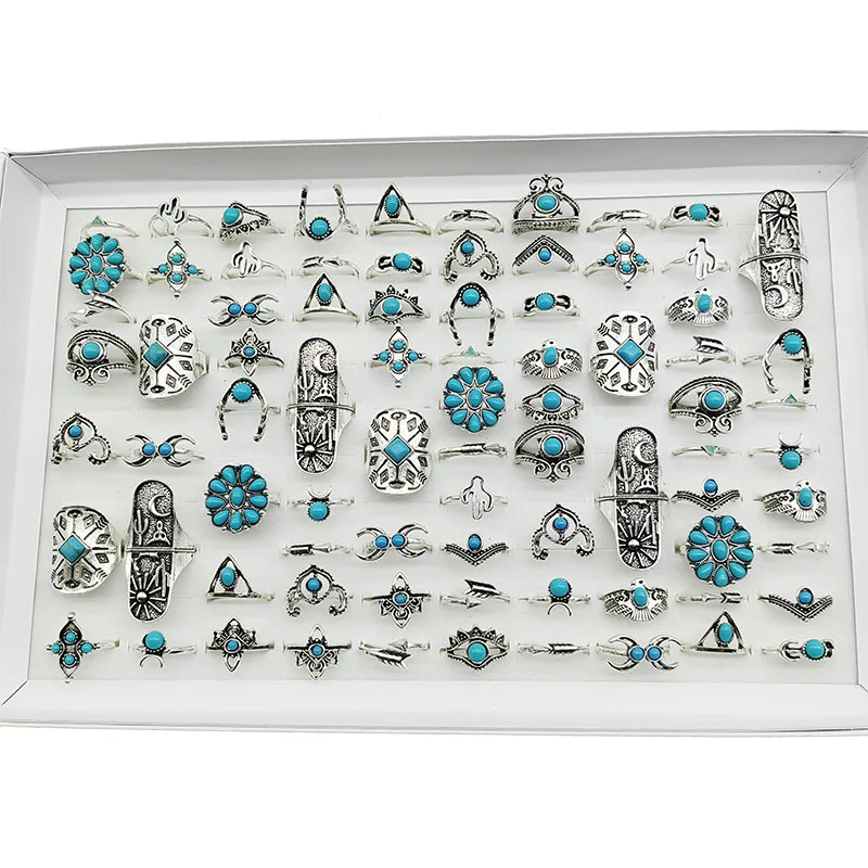 50000 Style Different Finger Rings Wholesale In Stock 100pc/Lot Hot Vintage Silver Gold Color New Alloy Joint Ring Party Women