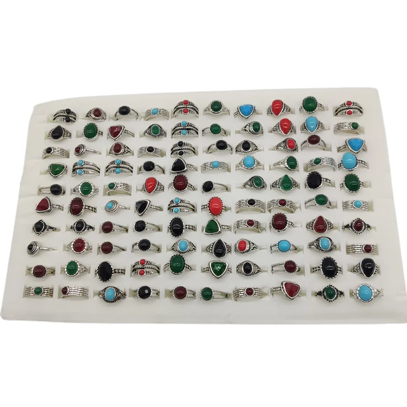 50000 Style Different Finger Rings Wholesale In Stock 100pc/Lot Hot Vintage Silver Gold Color New Alloy Joint Ring Party Women