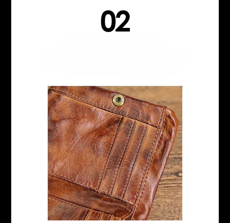 Vintage Style Men Genuine Leather Coin Purse Wallet Men with Coin Pocket Short Wallets Small Zipper Youth Purse with Card Holder