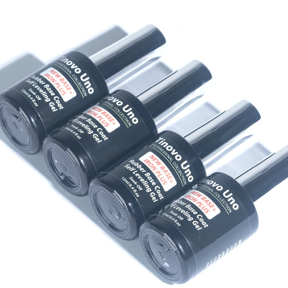 Tinovo Uno NEW Rubber Base Gel Polish Self Leveling Base Coat Gellak In A Bottle 12ML Semi Permanent UV/LED Maicure Nails Art