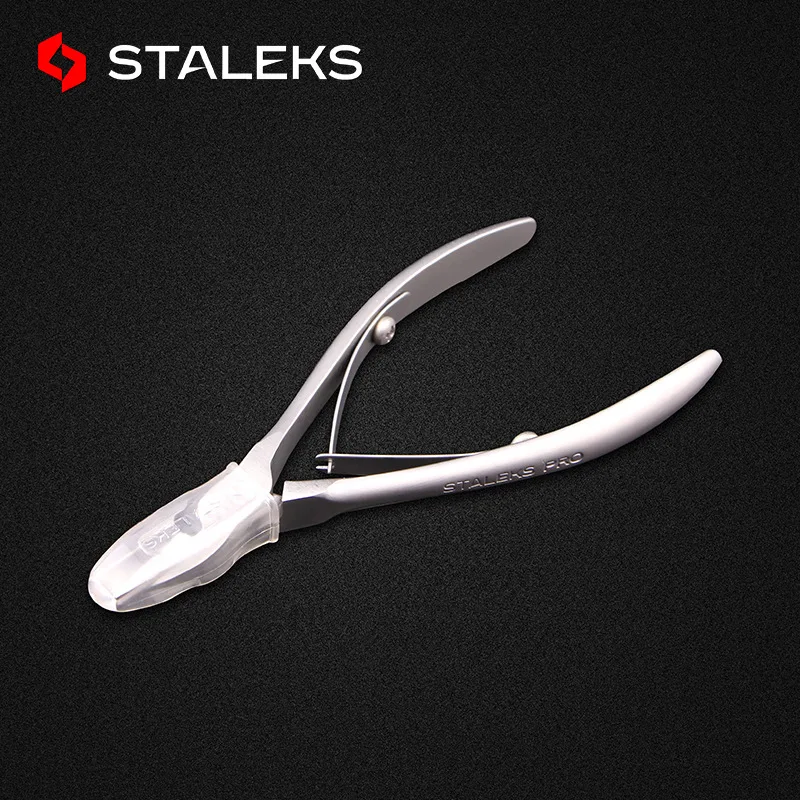 STALEKS 14mm Stainless Steel Toenail Cuticle Nipper Dead Skin Scissor Nail Cuticle Scissor Plier Manicure Tool NS-71-14