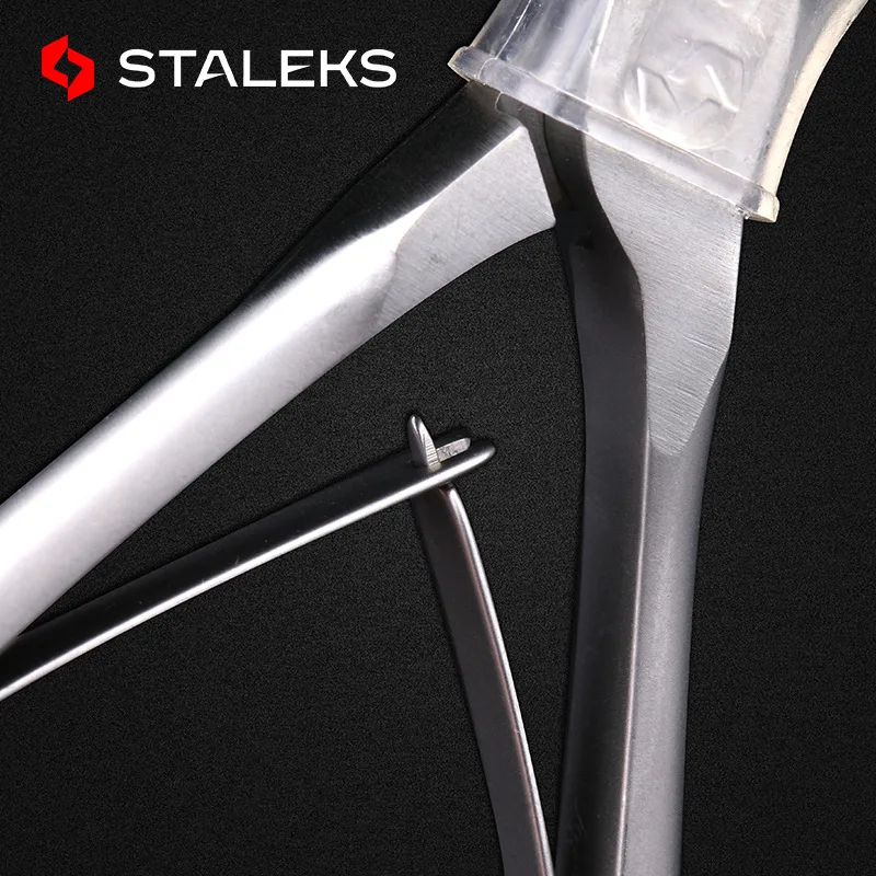 STALEKS 14mm Stainless Steel Toenail Cuticle Nipper Dead Skin Scissor Nail Cuticle Scissor Plier Manicure Tool NS-71-14
