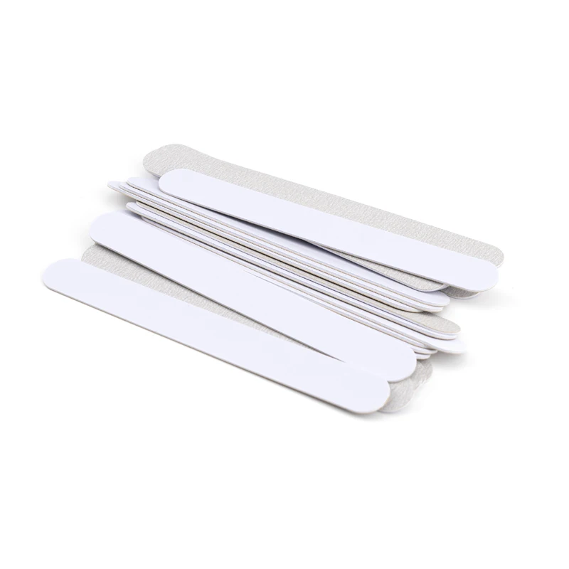 100 Pcs Replacement SandPaper Nail File Sanding Nails Material Sponge 80 100 180 240 Stainless Steel Handle Manicure Buffer Tool