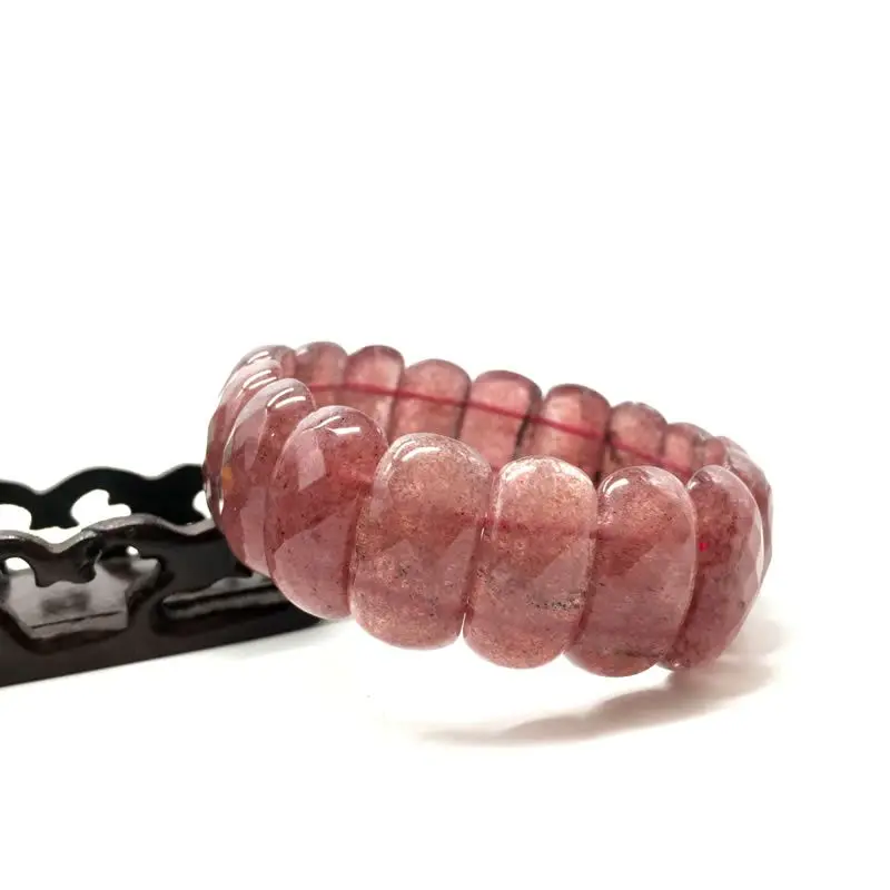 Wholesale 12X24mm Cut Natural Stone Agate Crystal Energy Stone Bracelet Single Layer Hand Sign Men's and Women's Fashion Jewelry