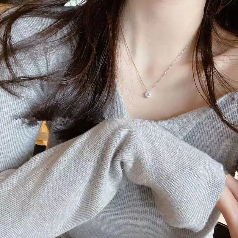 Jkeli 2026 NEW 100% 925 Sterling Silver Winter Collection Sparkling Love Necklace Fit DIY Women Fashion Original Jewelry Gift