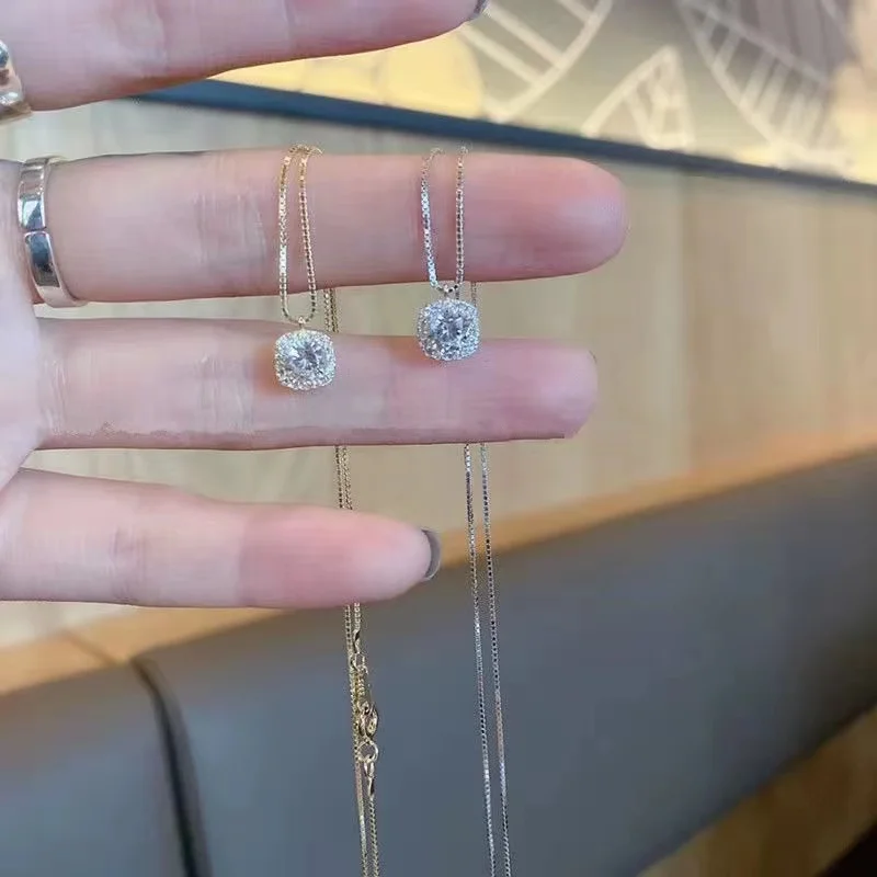 Jkeli 2026 NEW 100% 925 Sterling Silver Winter Collection Sparkling Love Necklace Fit DIY Women Fashion Original Jewelry Gift