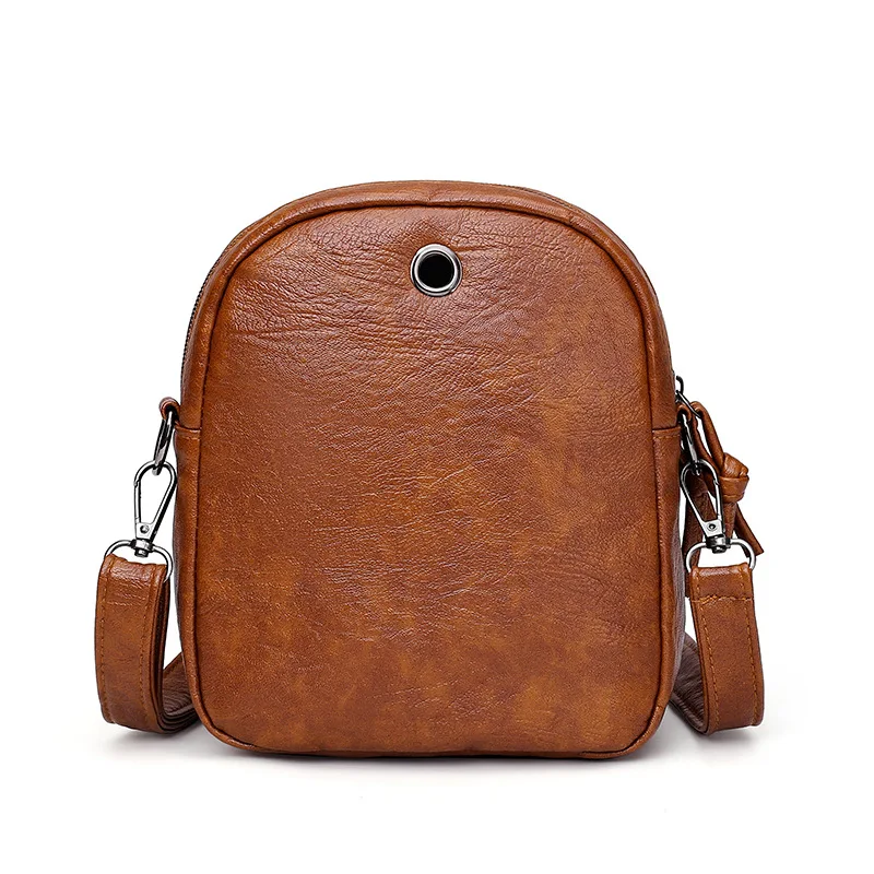 Yogodlns Vintage Crossbody Bag Women Soft PU Leather Shoulder Bag Multifunction Messenger Bag Small Square Bag Big Capacity Bag