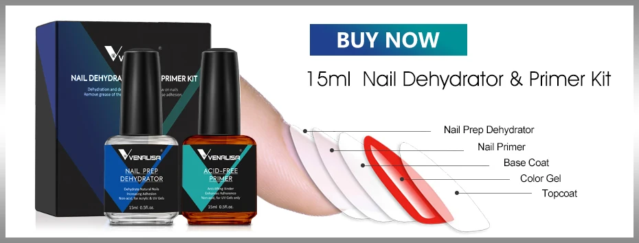 Venalisa Gel Nail Polish 6pcs/lot x7.5ml Soak Off UV LED Nails Varnish Set Semi Permanent Nail Art Gels Lacquer Gift Box Kit