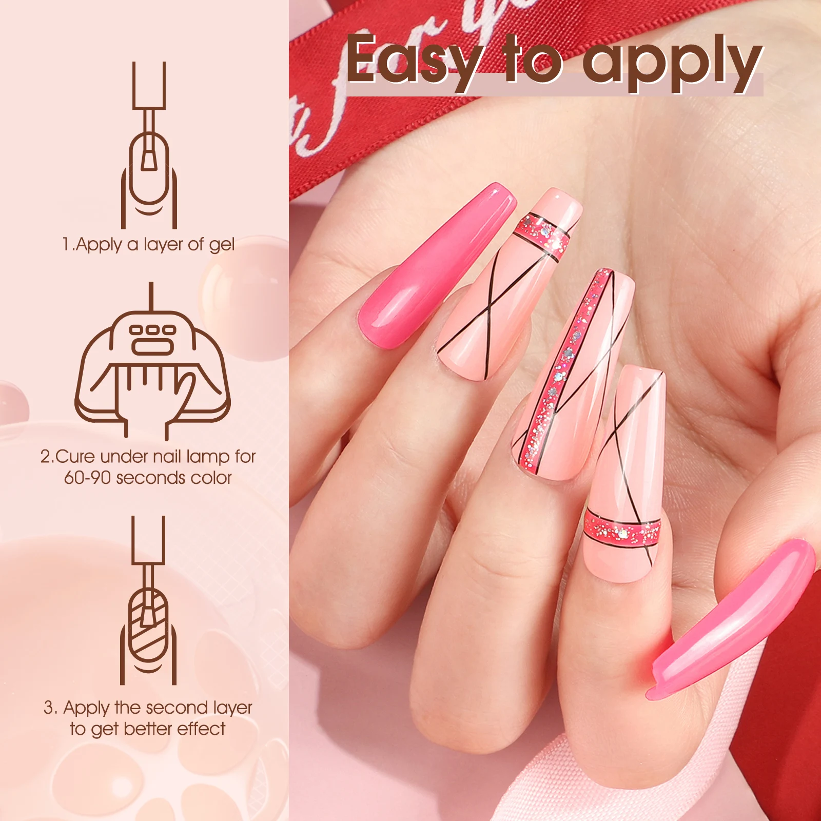 Venalisa Gel Nail Polish 6pcs/lot x7.5ml Soak Off UV LED Nails Varnish Set Semi Permanent Nail Art Gels Lacquer Gift Box Kit