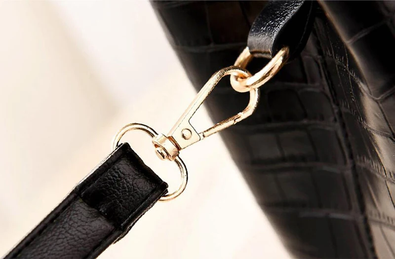 Crocodile Pattern Bucket Shoulder Bag For Women Fashion Brands Female Handbag Large Capacity Lady Crossbody Bag Handbag Purse