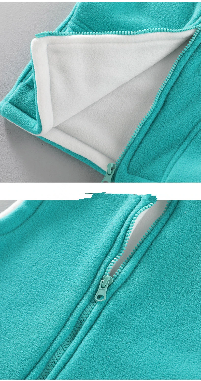 3 to 10 Years Teenager Outwear Waistcoats Sleeveless Jackets Children's Vest For Boy Girl Polar Fleece Baby Kid Vest Warm Winter