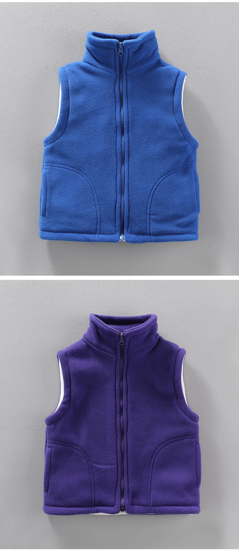 3 to 10 Years Teenager Outwear Waistcoats Sleeveless Jackets Children's Vest For Boy Girl Polar Fleece Baby Kid Vest Warm Winter