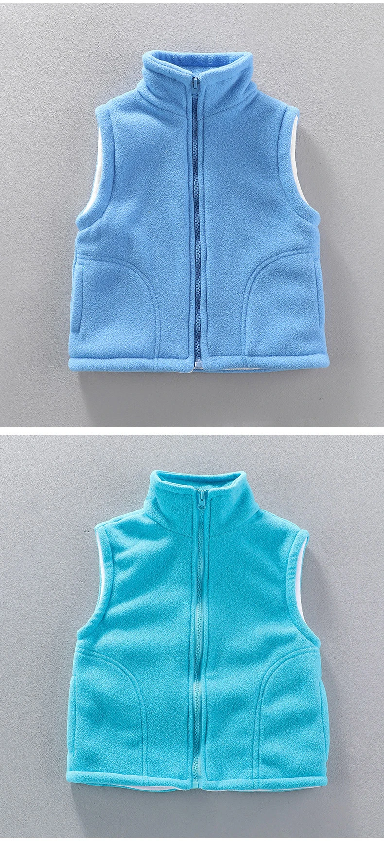 3 to 10 Years Teenager Outwear Waistcoats Sleeveless Jackets Children's Vest For Boy Girl Polar Fleece Baby Kid Vest Warm Winter