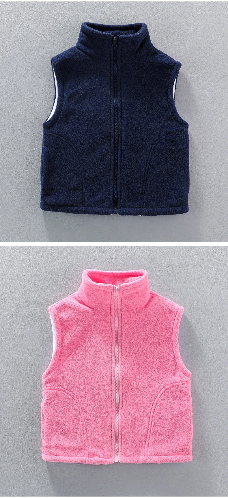 3 to 10 Years Teenager Outwear Waistcoats Sleeveless Jackets Children's Vest For Boy Girl Polar Fleece Baby Kid Vest Warm Winter