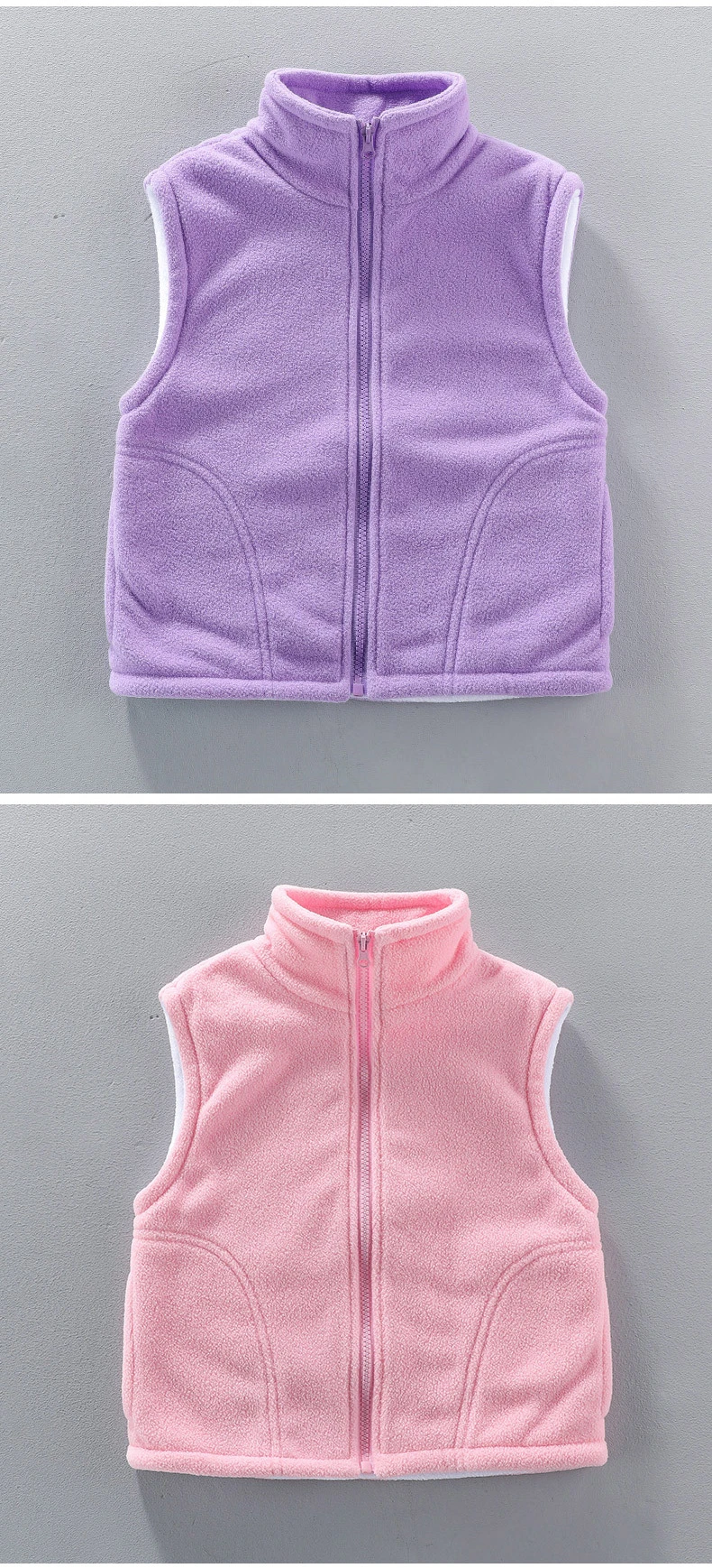 3 to 10 Years Teenager Outwear Waistcoats Sleeveless Jackets Children's Vest For Boy Girl Polar Fleece Baby Kid Vest Warm Winter