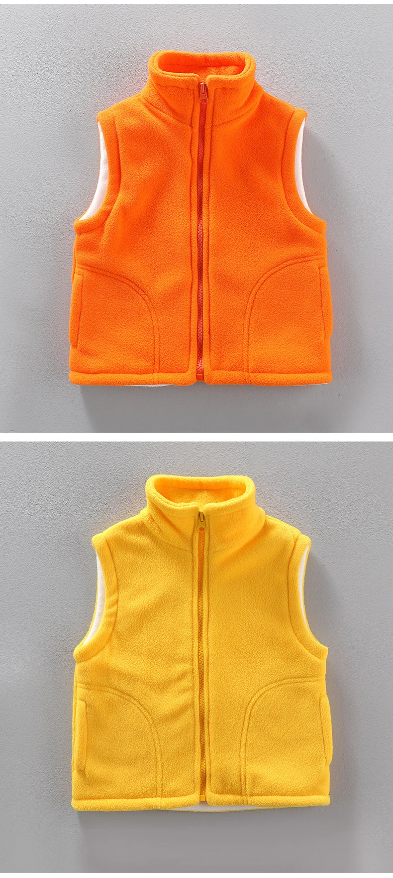 3 to 10 Years Teenager Outwear Waistcoats Sleeveless Jackets Children's Vest For Boy Girl Polar Fleece Baby Kid Vest Warm Winter