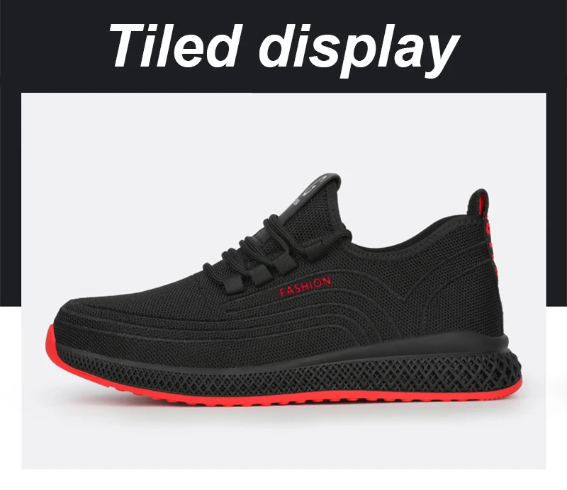 Manlegu Air Mesh Steel Toe Work Shoes Breathable Working Shoes Women Man Safety Shoes Lightweight Puncture-Proof Safety Boots