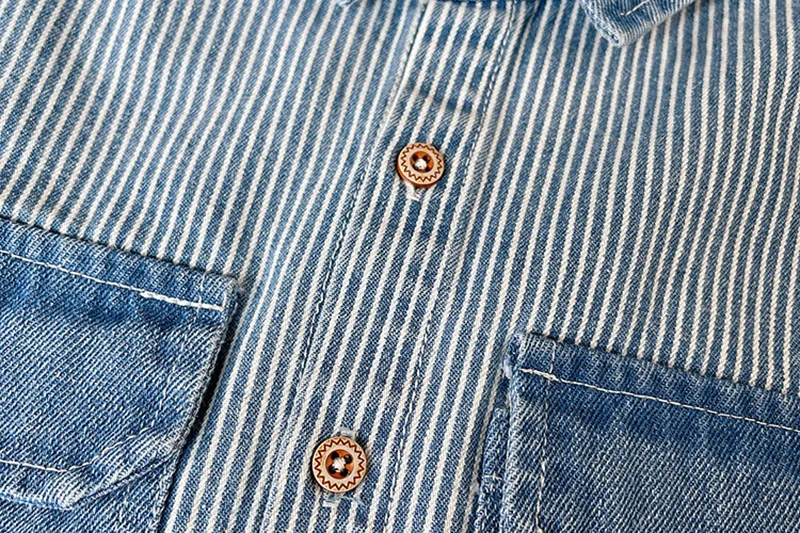 New Spring Autumn Denim Jacket For Boys Fashion Children Clothing Kids Baby Boys Clothes Outerwear Striped Jean Jackets Coat