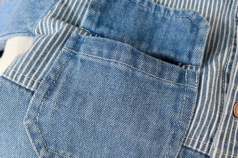 New Spring Autumn Denim Jacket For Boys Fashion Children Clothing Kids Baby Boys Clothes Outerwear Striped Jean Jackets Coat
