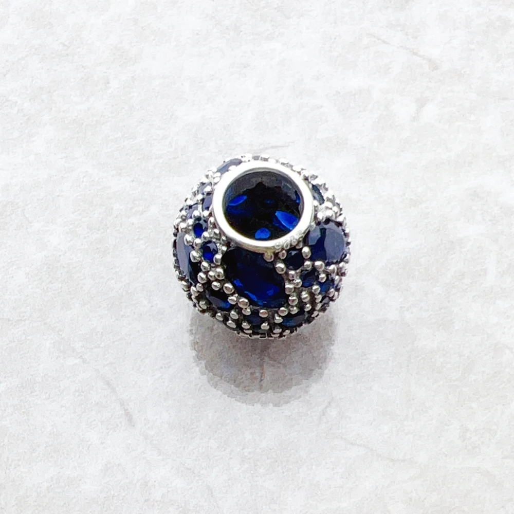 Bead Deep Ocean Pure 925 Sterling Silver Romantic Gift For Women Europe Feminine Karma Charms Jewelry Accessories