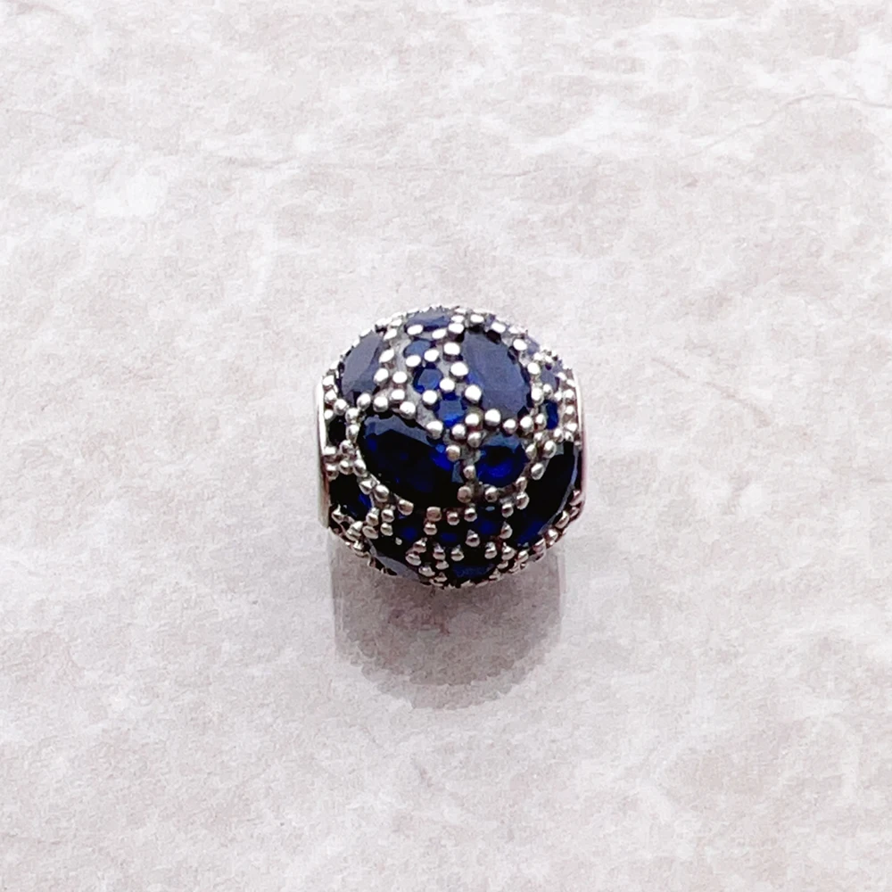Bead Deep Ocean Pure 925 Sterling Silver Romantic Gift For Women Europe Feminine Karma Charms Jewelry Accessories