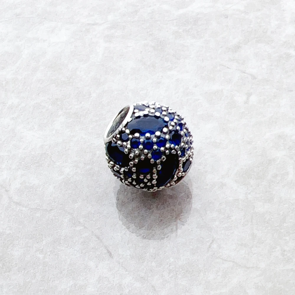 Bead Deep Ocean Pure 925 Sterling Silver Romantic Gift For Women Europe Feminine Karma Charms Jewelry Accessories