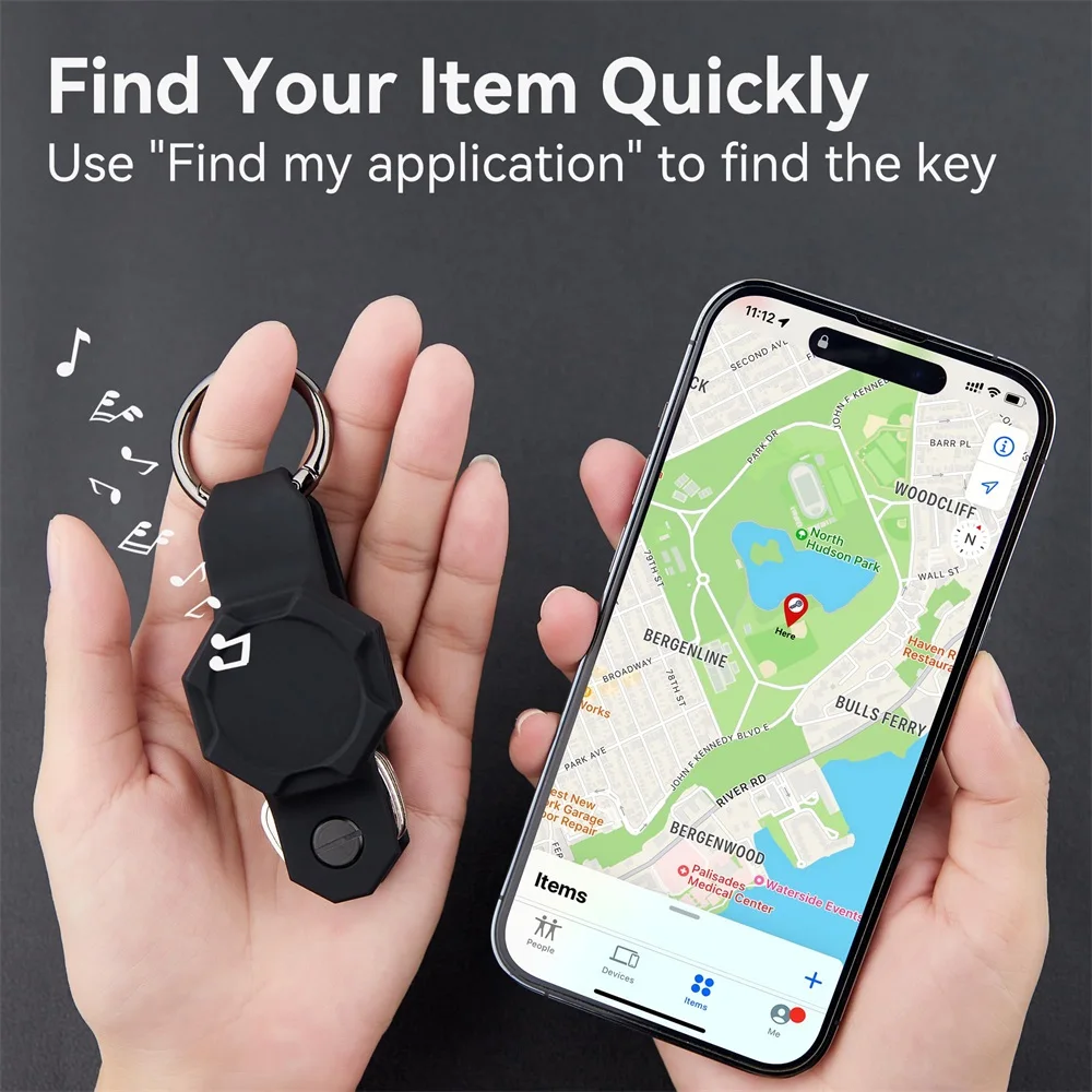 For Apple Airtag Motorcycle Car Keychain Silicone Case Waterproof Multitool Men's Diy Accessories Key Tags Organizer Anti-lost
