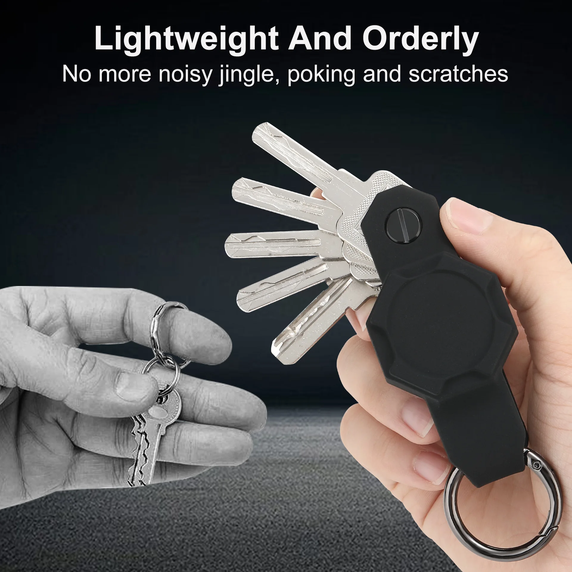 For Apple Airtag Motorcycle Car Keychain Silicone Case Waterproof Multitool Men's Diy Accessories Key Tags Organizer Anti-lost