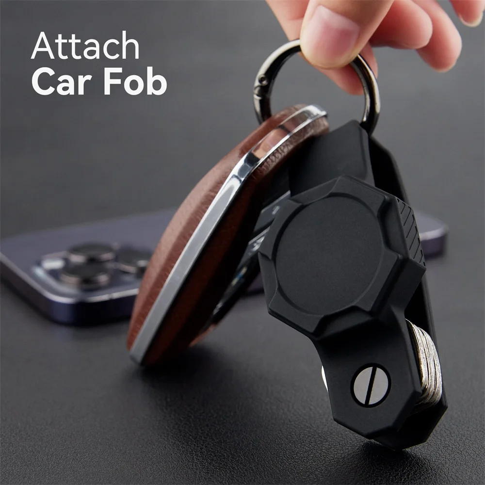 For Apple Airtag Motorcycle Car Keychain Silicone Case Waterproof Multitool Men's Diy Accessories Key Tags Organizer Anti-lost