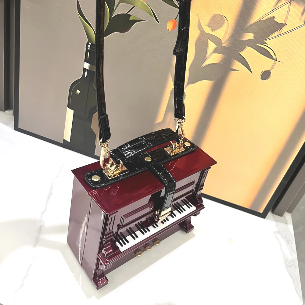 purses and handbags Luxury Designer crossbody shoulder bag For Women piano shape handmade bags Purse Messenger Bag banquet bag